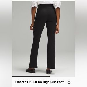 Smooth fit high rise pull on pant